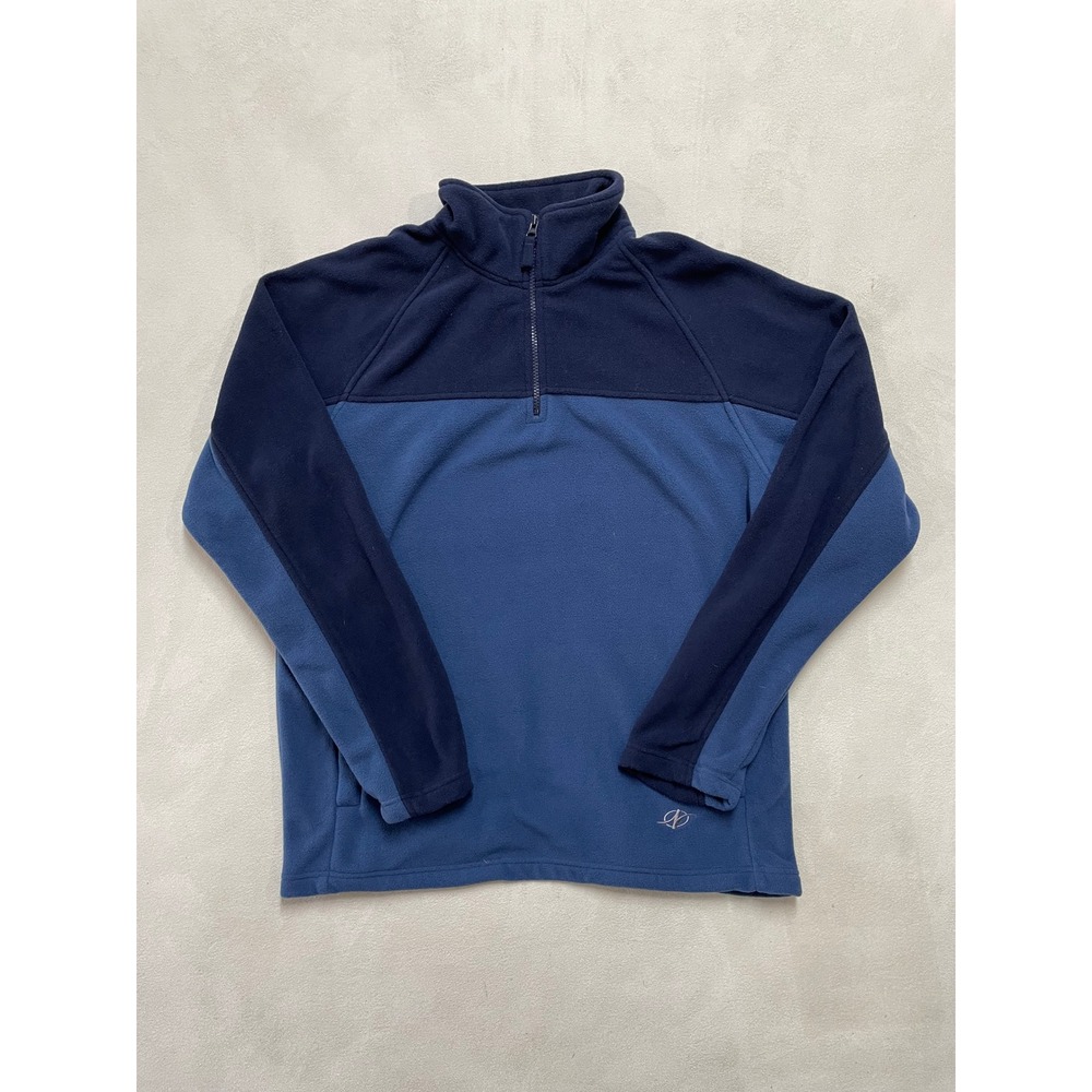 NordicTrack Mens Blue Quarter Zip Fleece Pullover Jacket Size Medium SEAS:H7